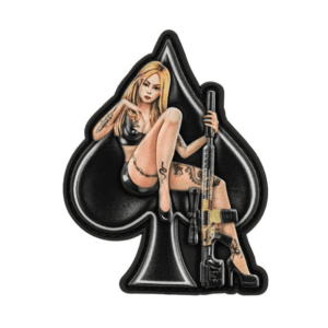 Patch 3D lady of spades pvc