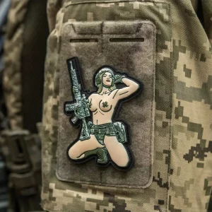 Alternative view of Patch 3D Tactical girl pvc mm14