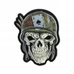 Patch 3D Helmet Skull