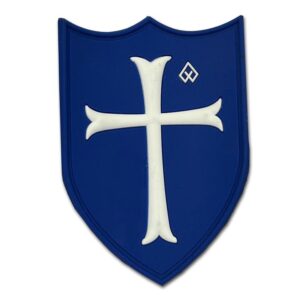 Patch 3D Ασπίδα (Μπλε - Λευκό)