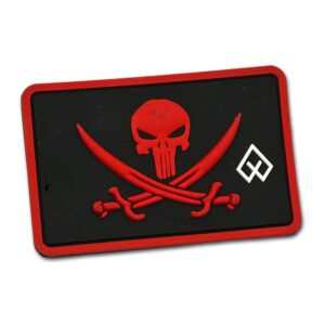 Patch 3D Skull with blades