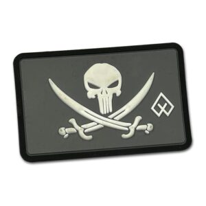 Alternative view of Patch 3D Skull with blades