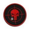 Patch 3D Target Punicher (Μαύρο - Κόκκινο)