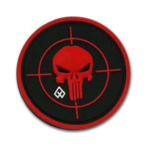 Patch 3D Target Punicher (Μαύρο - Κόκκινο)