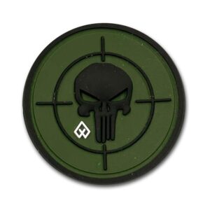 Patch 3D Target Punicher (Λαδί, Μαύρο)