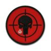 Patch 3D Target Punicher (Κόκκινο - Μαύρο)