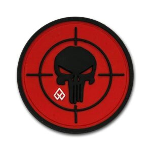 Patch 3D Target Punicher (Κόκκινο - Μαύρο)