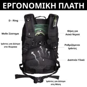Alternative view of Σακίδιο πλάτης Molle 45lt